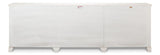 Luciana White 6 Wood Door Buffet - Ornate Home
