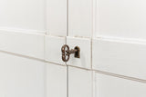 Luciana White 6 Wood Door Buffet - Ornate Home
