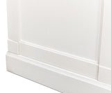 Luciana White 6 Wood Door Buffet - Ornate Home