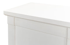 Luciana White 6 Wood Door Buffet - Ornate Home
