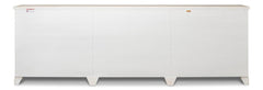 Luciana White Wood Doors Buffet - Ornate Home