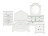 Lucida White 5-Piece Twin Bedroom Set - Ornate Home