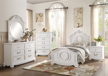 Lucida White Full Bed - Ornate Home
