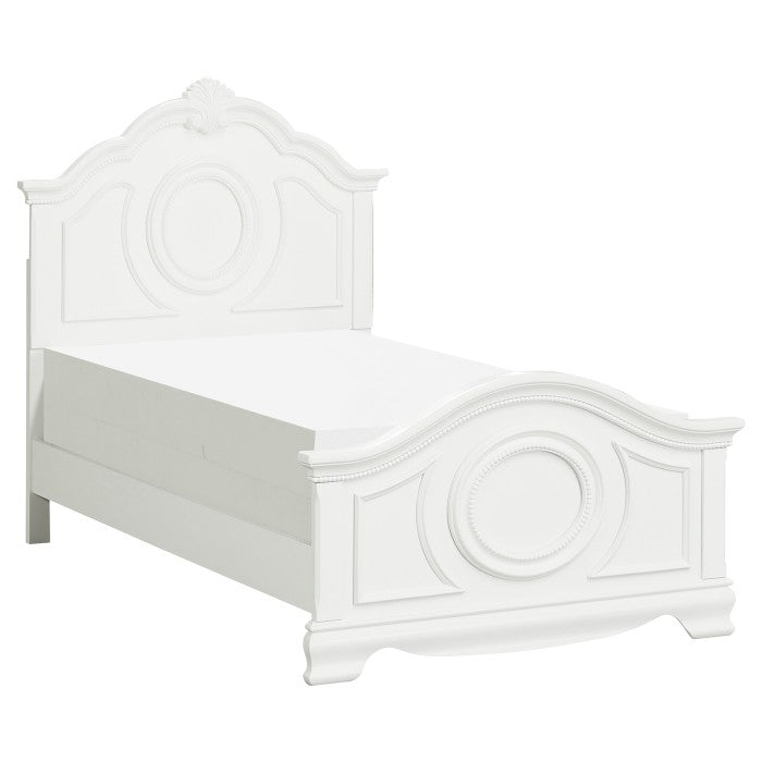 Lucida White Full Bed - Ornate Home