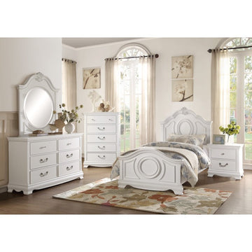 Lucida White Full Bed - Ornate Home