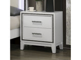 Lucida White Nightstand - Ornate Home