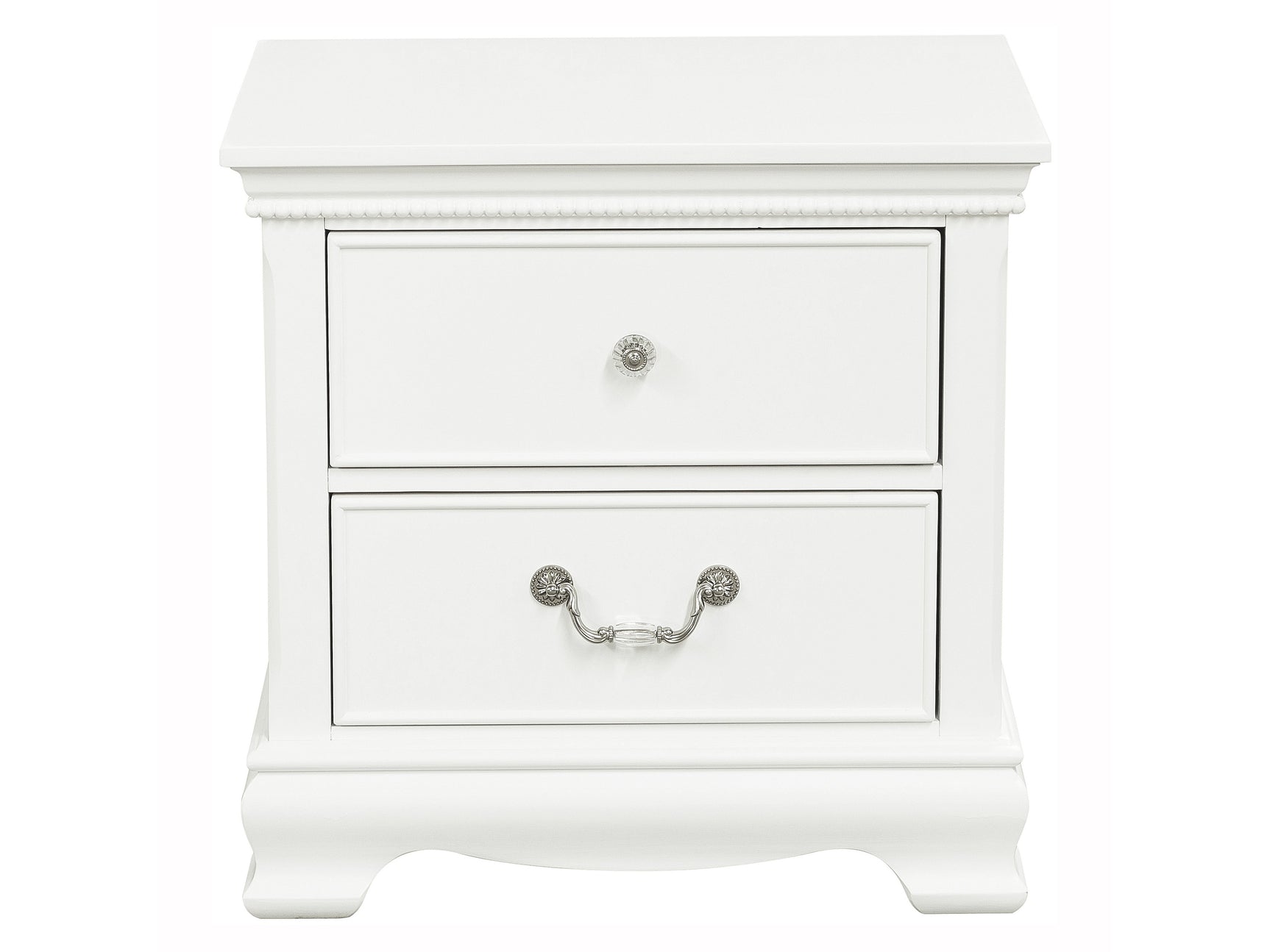 Lucida White Nightstand - Ornate Home