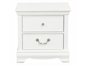 Lucida White Nightstand - Ornate Home