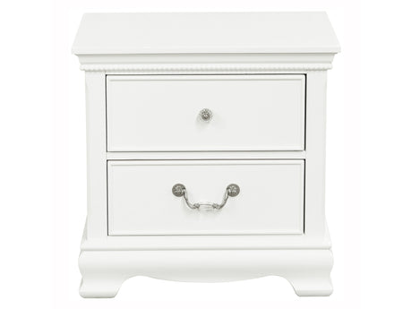 Lucida White Nightstand - Ornate Home