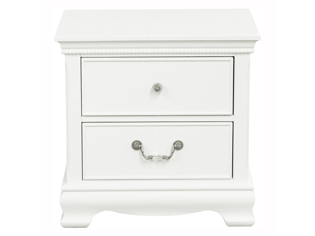 Lucida White Nightstand - Ornate Home