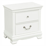 Lucida White Nightstand - Ornate Home