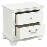 Lucida White Nightstand - Ornate Home