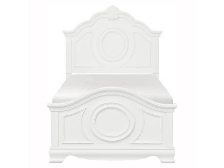 Lucida White Twin Bed - Ornate Home
