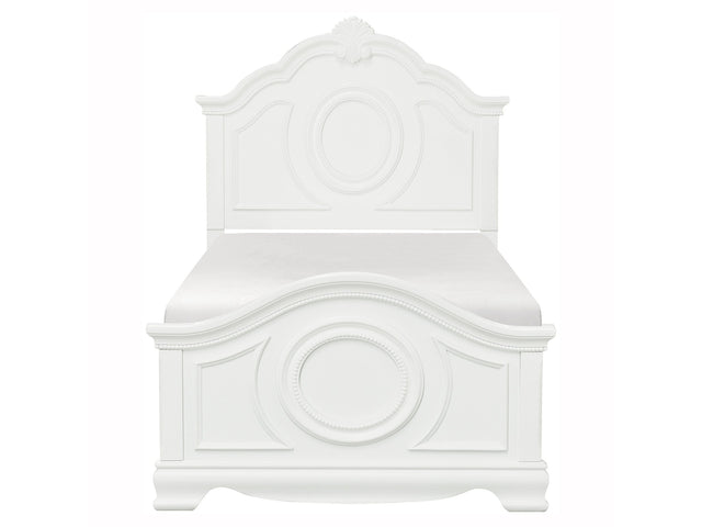 Lucida White Twin Bed - Ornate Home
