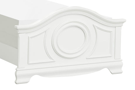 Lucida White Twin Bed - Ornate Home