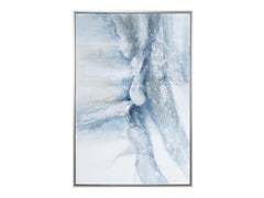 Lucie Blue/Silver Canvas - Ornate Home