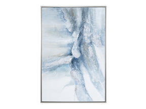Lucie Blue/Silver Canvas - Ornate Home