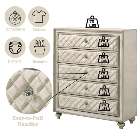 Lucienne Beige Chest - Ornate Home