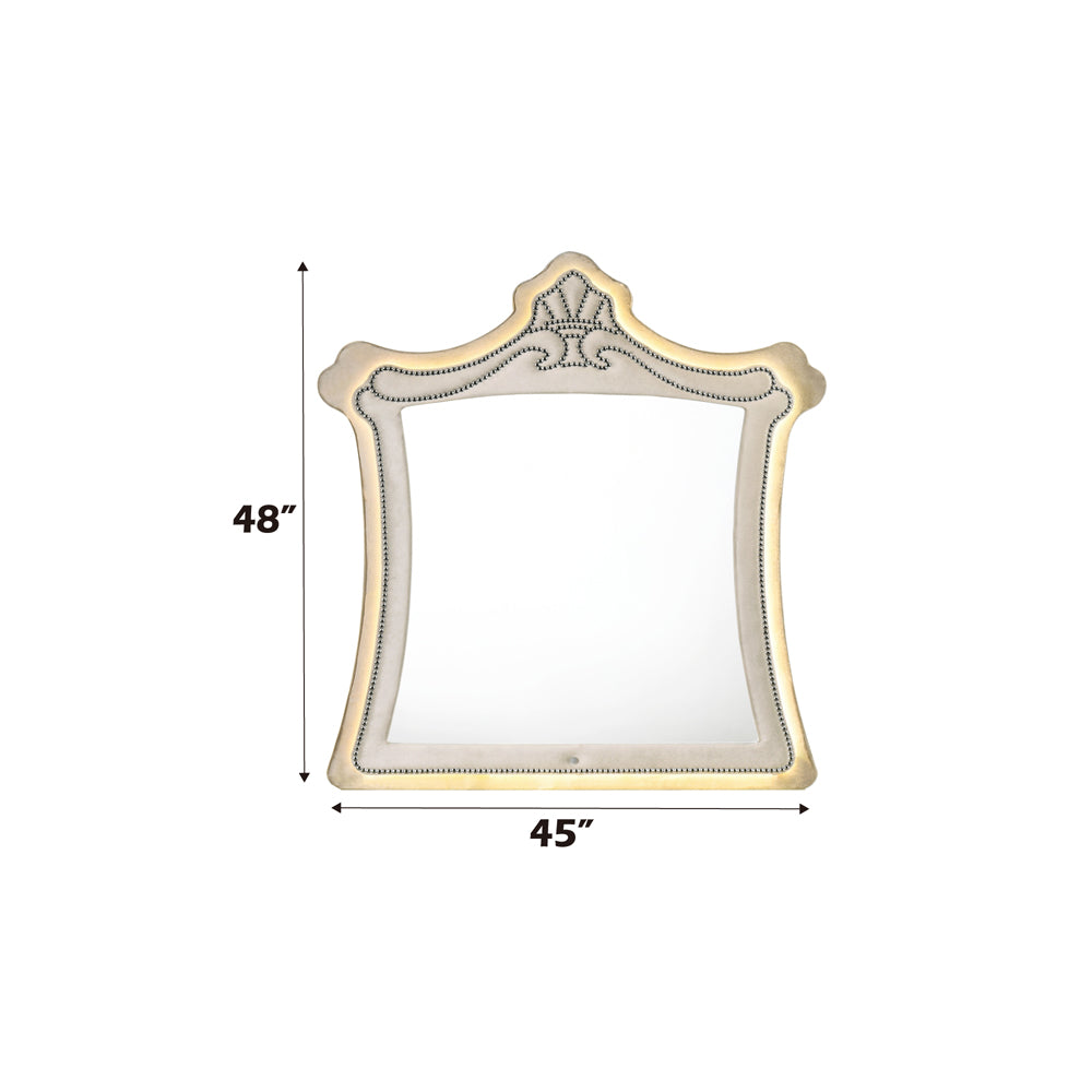 Lucienne Beige Mirror - Ornate Home