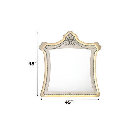 Lucienne Beige Mirror - Ornate Home