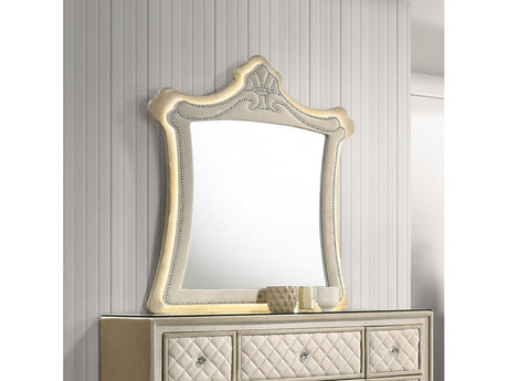Lucienne Beige Mirror - Ornate Home