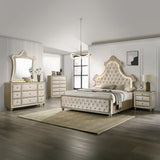 Lucienne Beige Nightstand - Ornate Home
