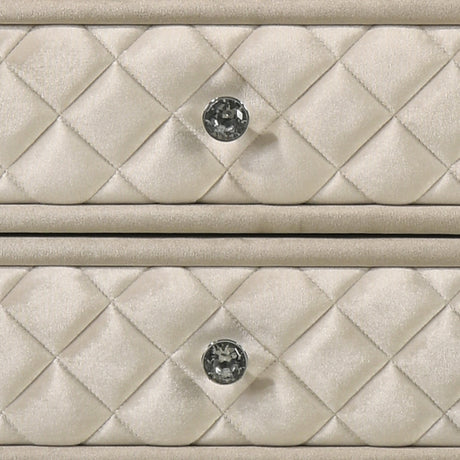 Lucienne Beige Nightstand - Ornate Home