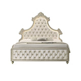 Lucienne Beige Queen Bed - Ornate Home