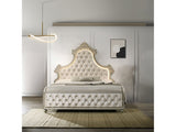 Lucienne Beige Queen Bed - Ornate Home