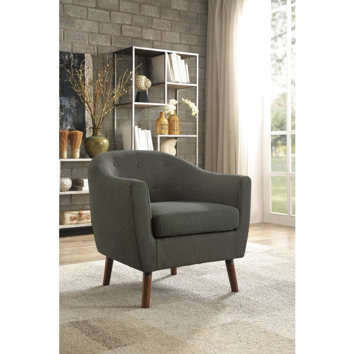 Lucille Gray Accent Chair - Ornate Home