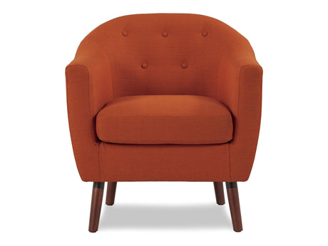 Lucille Orange Accent Chair - Ornate Home