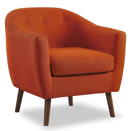 Lucille Orange Accent Chair - Ornate Home