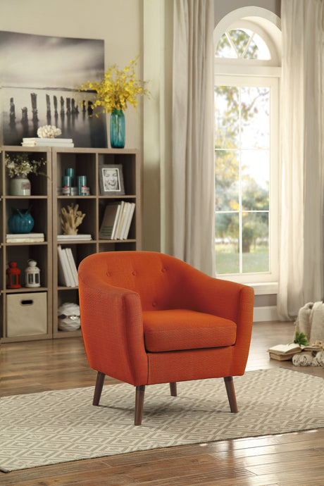 Lucille Orange Accent Chair - Ornate Home