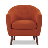 Lucille Orange Accent Chair - Ornate Home