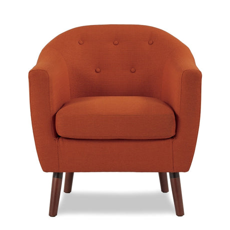 Lucille Orange Accent Chair - Ornate Home