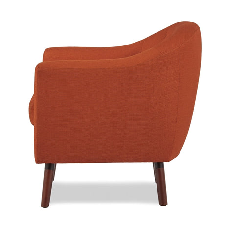 Lucille Orange Accent Chair - Ornate Home