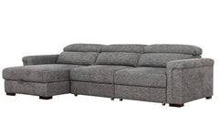 Lucious Gray  LAF Chaise Storage - Ornate Home
