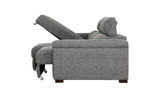 Lucious Gray Double Slider Power Sectional Sofa w/ Storage LAF Chaise - Ornate Home