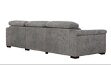 Lucious Gray Double Slider Power Sectional Sofa w/ Storage RAF Chaise - Ornate Home