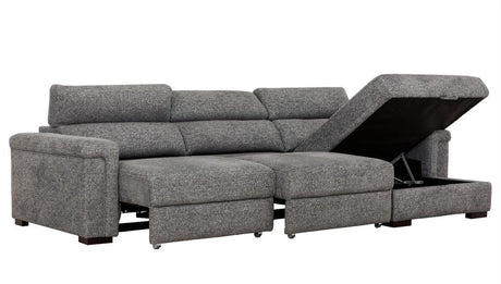 Lucious3-RH Chaise-Storage - Ornate Home