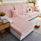 Lucky Clover Slipcover Non-Slip Stretch Jacquard Polar Fleece Sofa Cover for Pets, Cushions, Couches - Ornate Home