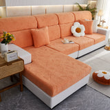 Lucky Clover Slipcover Non-Slip Stretch Jacquard Polar Fleece Sofa Cover for Pets, Cushions, Couches - Ornate Home