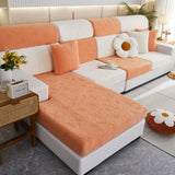 Lucky Clover Slipcover Non-Slip Stretch Jacquard Polar Fleece Sofa Cover for Pets, Cushions, Couches - Ornate Home
