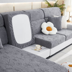 Lucky Clover Slipcover Non-Slip Stretch Jacquard Polar Fleece Sofa Cover for Pets, Cushions, Couches - Ornate Home