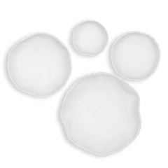 Lucky Coins White Metal Wall Bowls (Set of 4) - Ornate Home