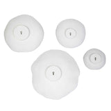 Lucky Coins White Metal Wall Bowls (Set of 4) - Ornate Home