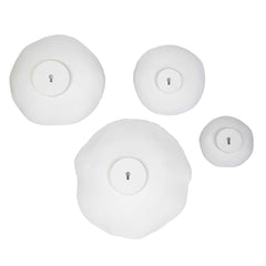 Lucky Coins White Metal Wall Bowls (Set of 4) - Ornate Home