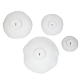 Lucky Coins White Metal Wall Bowls (Set of 4) - Ornate Home