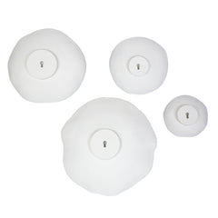 Lucky Coins White Metal Wall Bowls (Set of 4) - Ornate Home
