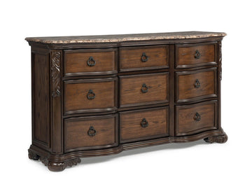 Ludwig Brown Dresser - Ornate Home